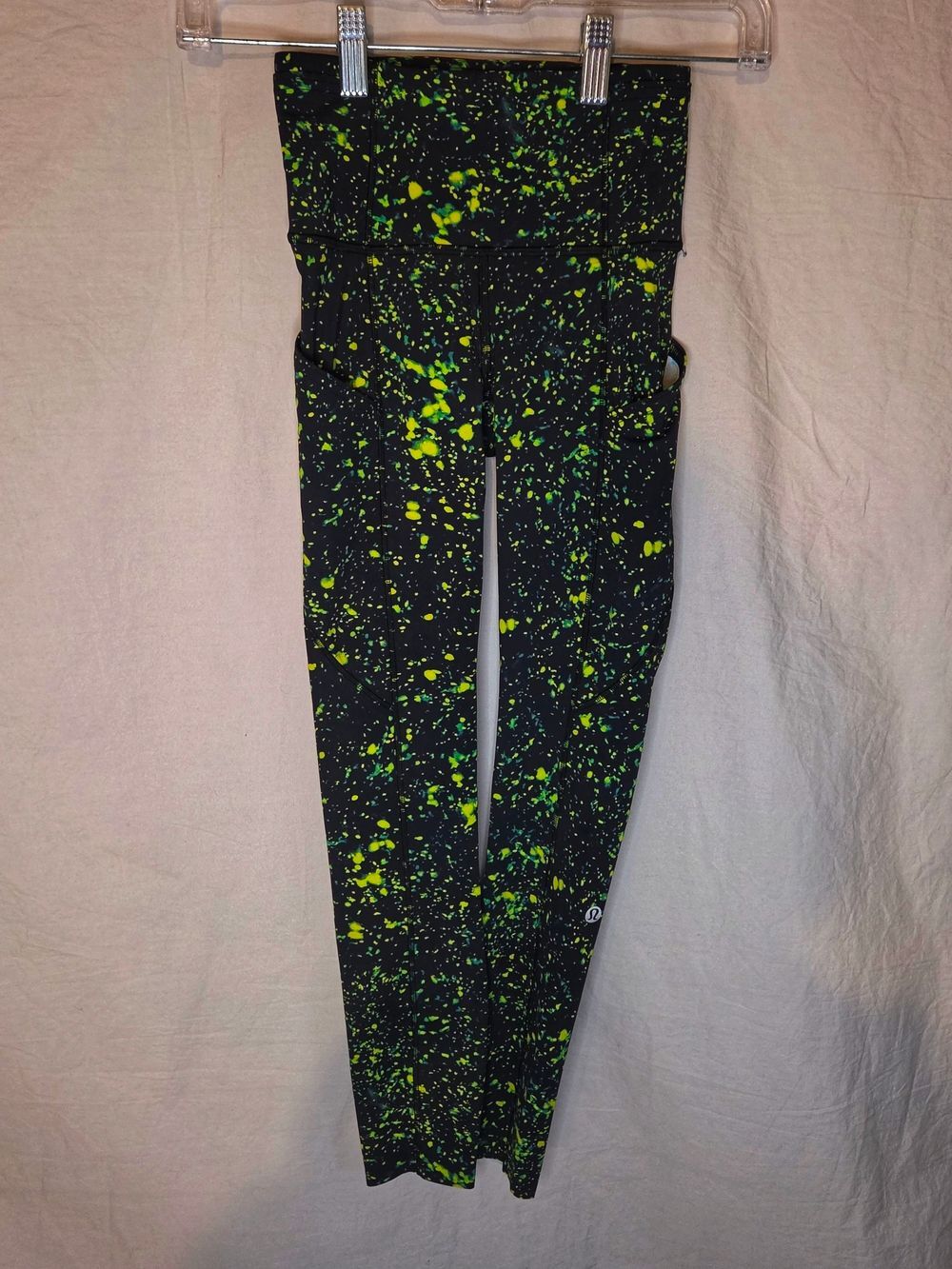 Lululemon W5ECMS Fast and Free High Rise Tight 25" Sparks Fly Multi Size 0 NWOT